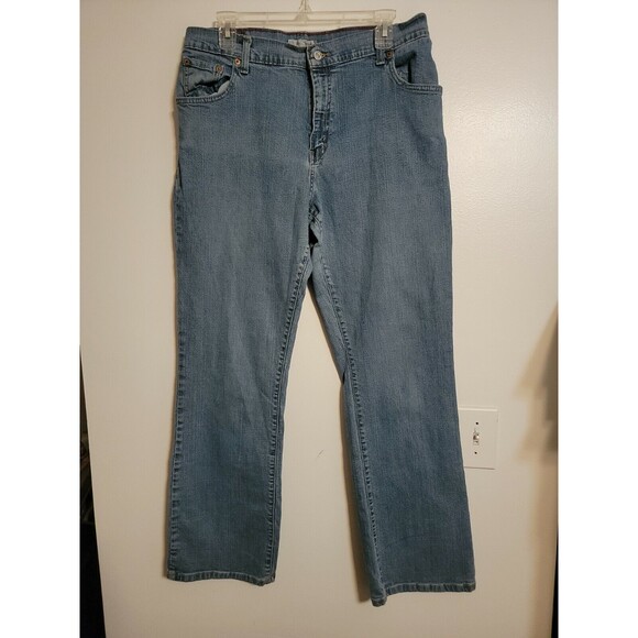 Levi's 550 Women's Size 16 M Jeans Classic Relaxed Fit Tapered Leg Blue Denim - Picture 2 of 9
